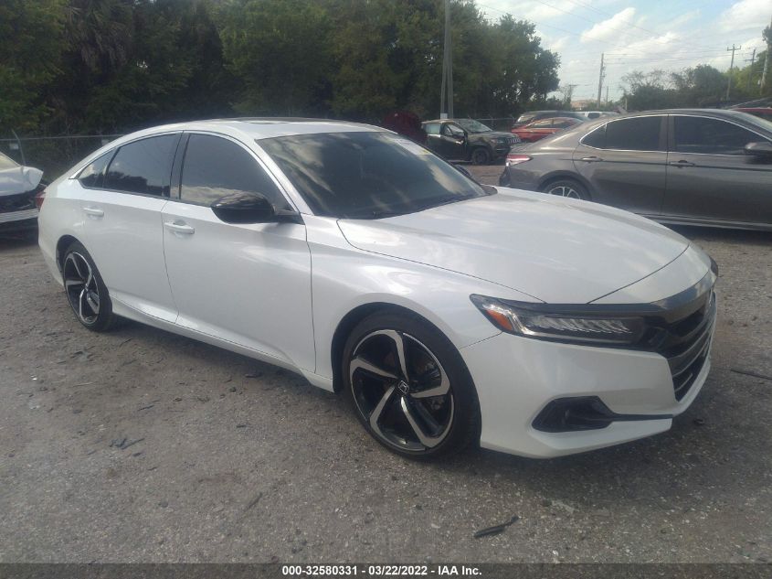 2021 HONDA ACCORD SEDAN SPORT VIN: 1HGCV2F37MA019903