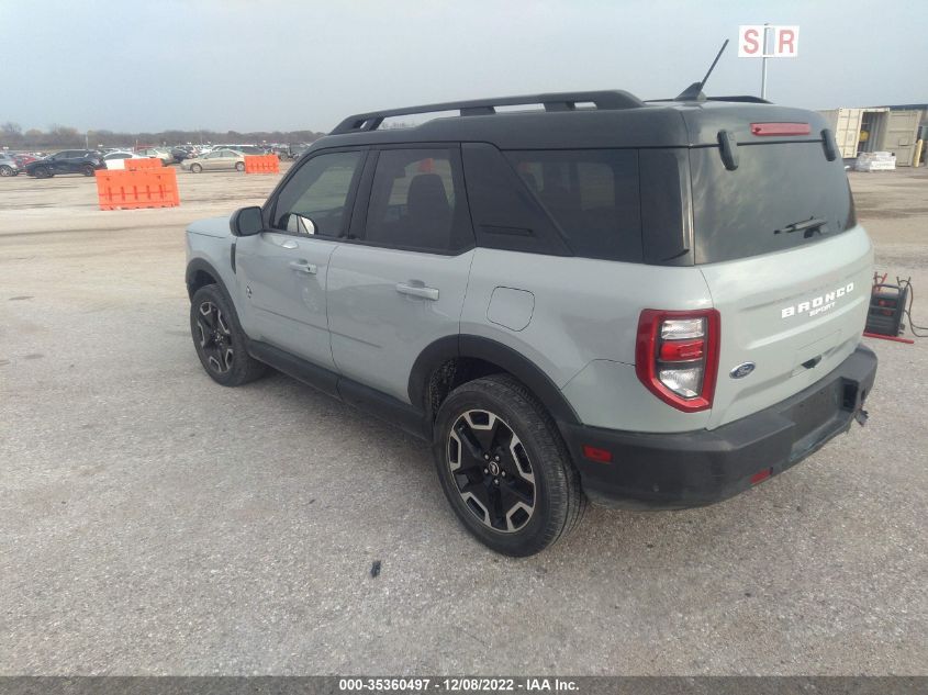 2022 FORD BRONCO SPORT OUTER BANKS VIN: 3FMCR9C62NRD26229