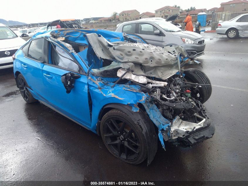 2022 HONDA CIVIC HATCHBACK SPORT VIN: 19XFL2H89NE018325