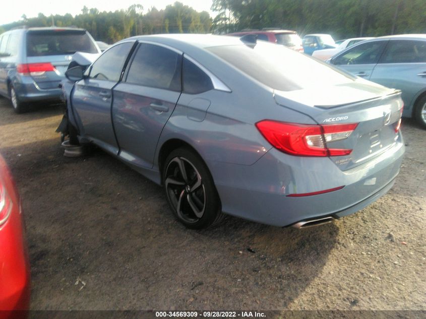 2021 HONDA ACCORD SEDAN SPORT VIN: 1HGCV1F37MA053320