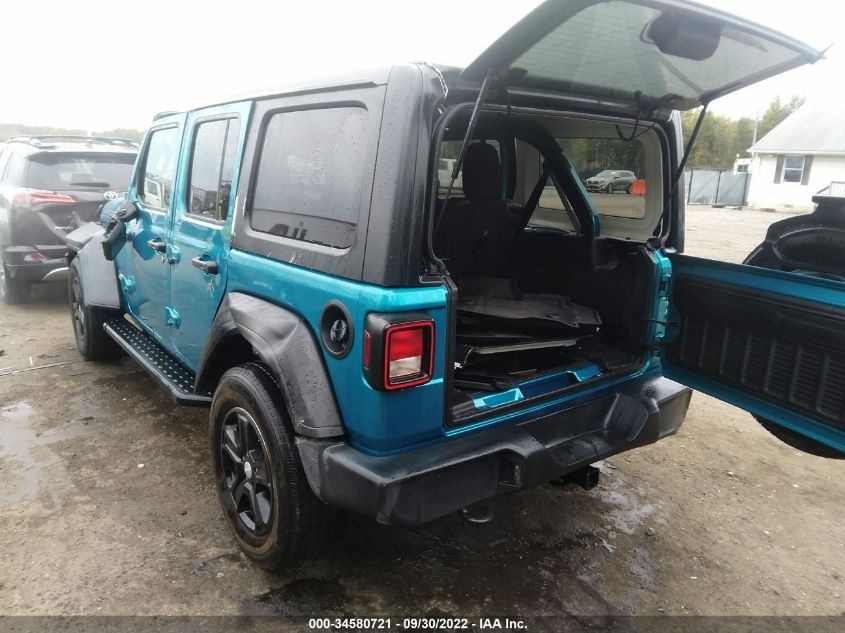 2020 JEEP WRANGLER UNLIMITED SPORT S VIN: 1C4HJXDG0LW119314