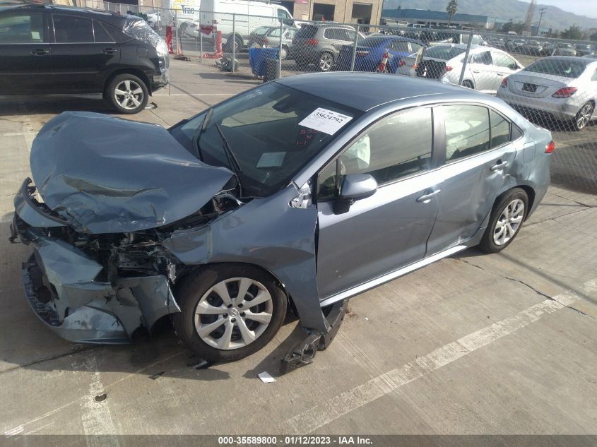 2022 TOYOTA COROLLA LE VIN: JTDEPMAE3N3015715