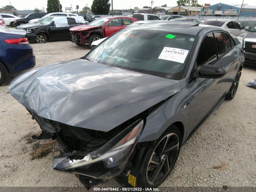 2022 HYUNDAI ELANTRA N LINE VIN: KMHLR4AF5NU233784