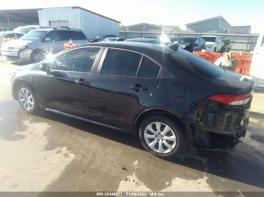 2022 TOYOTA COROLLA LE VIN: 5YFEPMAEXNP306378