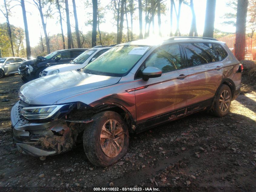 2022 VOLKSWAGEN TIGUAN S VIN: 3VV1B7AX6NM121172