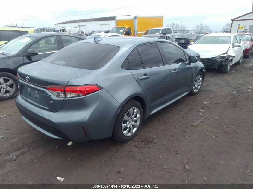 2022 TOYOTA COROLLA LE VIN: JTDEPMAE9N3023947