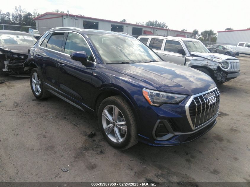 2022 AUDI Q3 S LINE PREMIUM VIN: WA1DECF38N1022300