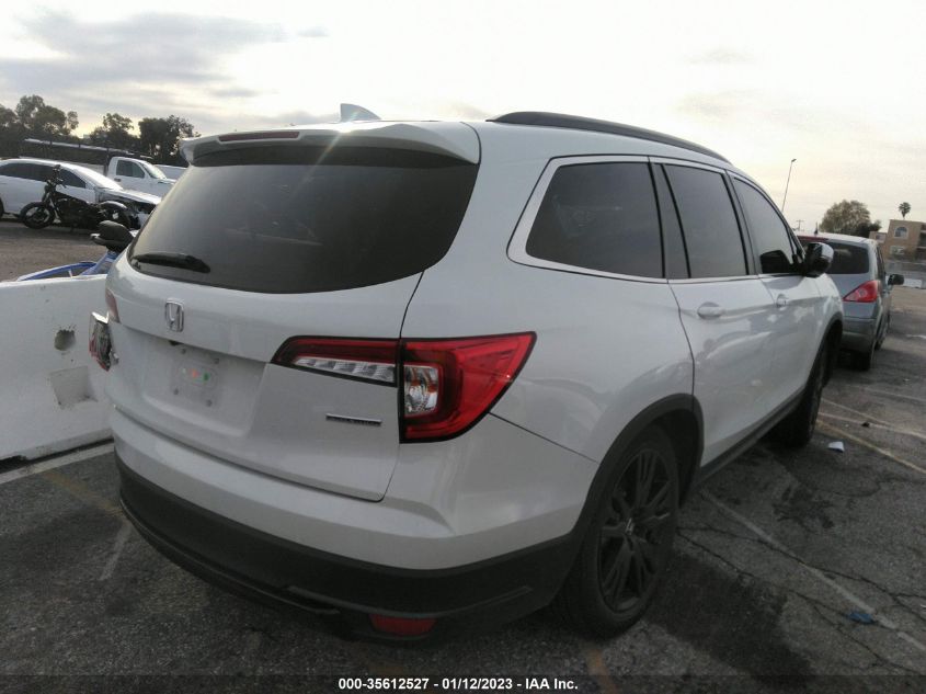 2021 HONDA PILOT SPECIAL EDITION VIN: 5FNYF5H22MB038874