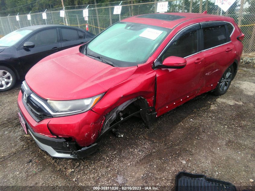 2022 HONDA CR-V EX-L VIN: 2HKRW2H83NH627166