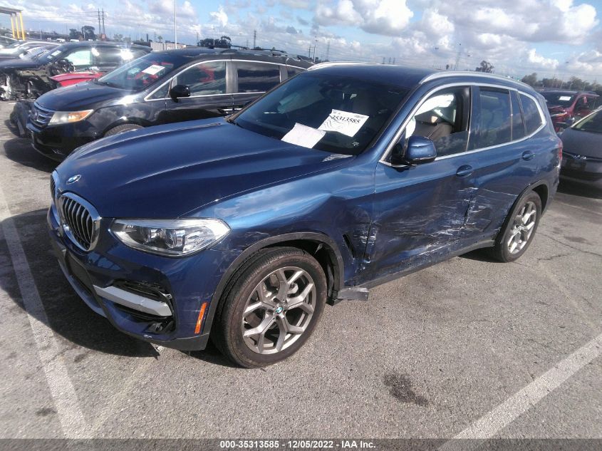 2020 BMW X3 SDRIVE30I VIN: 5UXTY3C06L9C32560