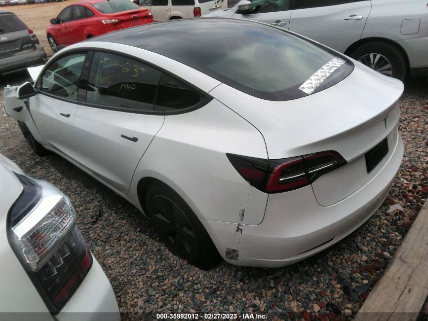 2022 TESLA MODEL 3 VIN: 5YJ3E1EA5NF334295