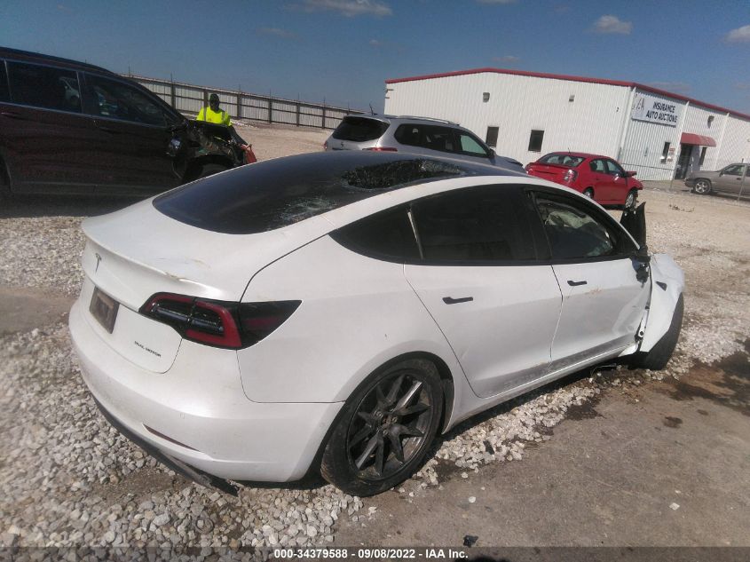 2021 TESLA MODEL 3 LONG RANGE VIN: 5YJ3E1EB4MF069280