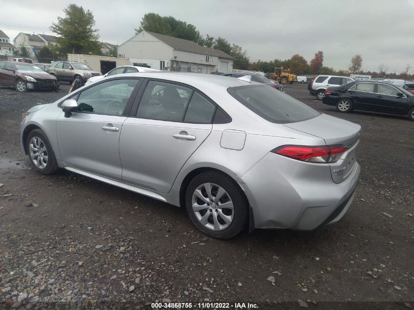 2021 TOYOTA COROLLA LE VIN: 5YFEPMAE4MP172854