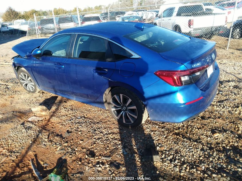 2023 HONDA CIVIC SEDAN EX VIN: 2HGFE1F7XPH301615