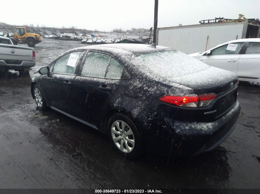 2021 TOYOTA COROLLA LE VIN: 5YFEPMAE4MP169856