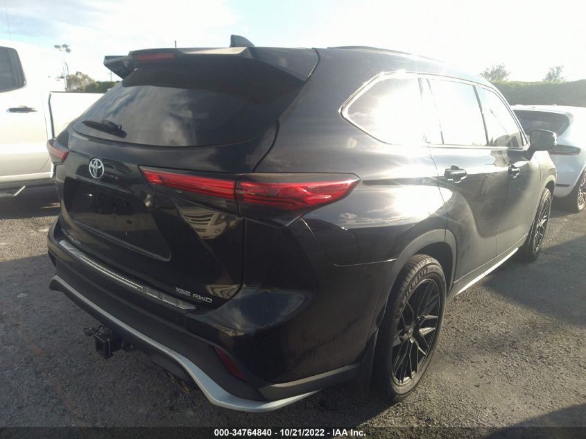 2021 TOYOTA HIGHLANDER XSE VIN: 5TDLZRBH4MS149055