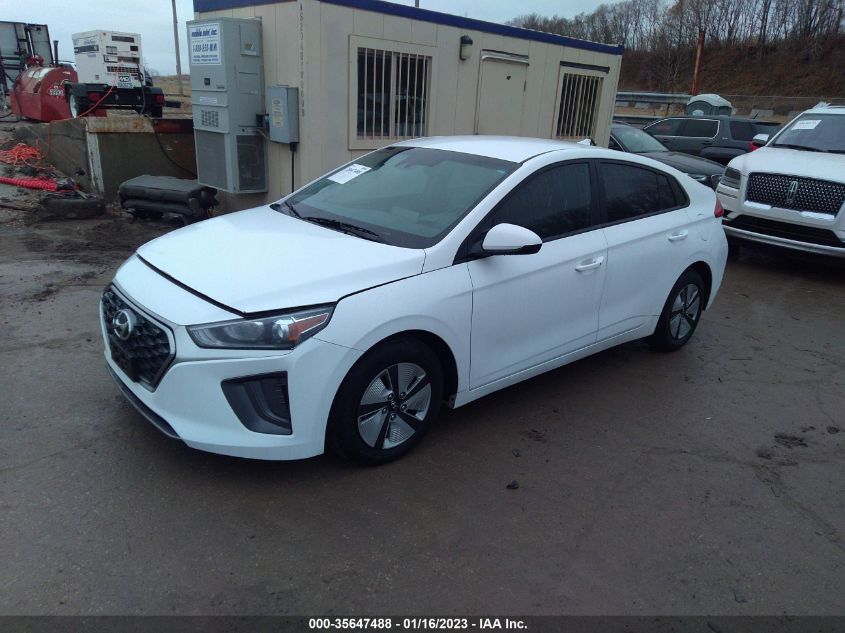 2021 HYUNDAI IONIQ HYBRID BLUE VIN: KMHC65LCXMU252685