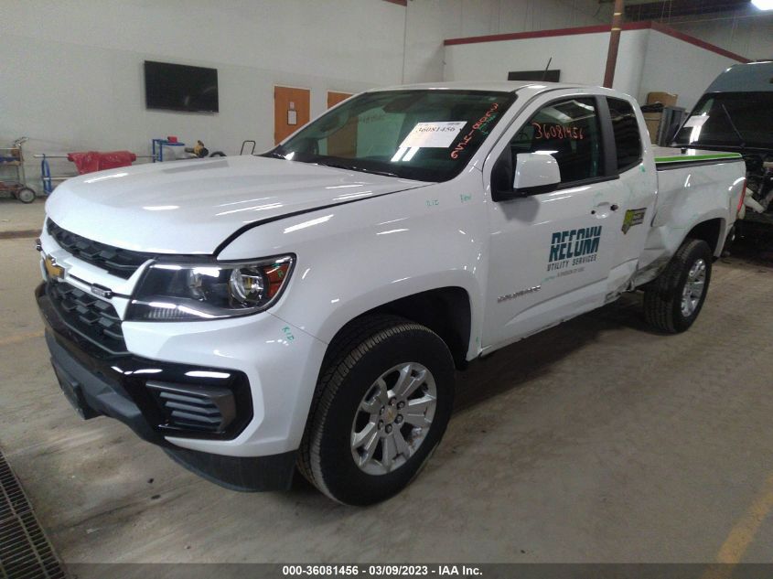 2022 CHEVROLET COLORADO 2WD LT VIN: 1GCHSCEA5N1142281