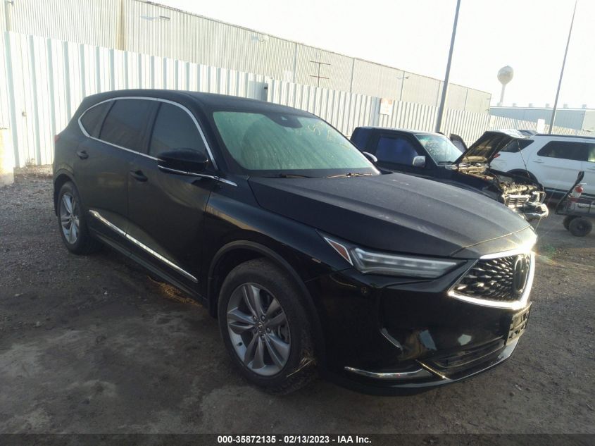 2022 ACURA MDX VIN: 5J8YD9H39NL009782