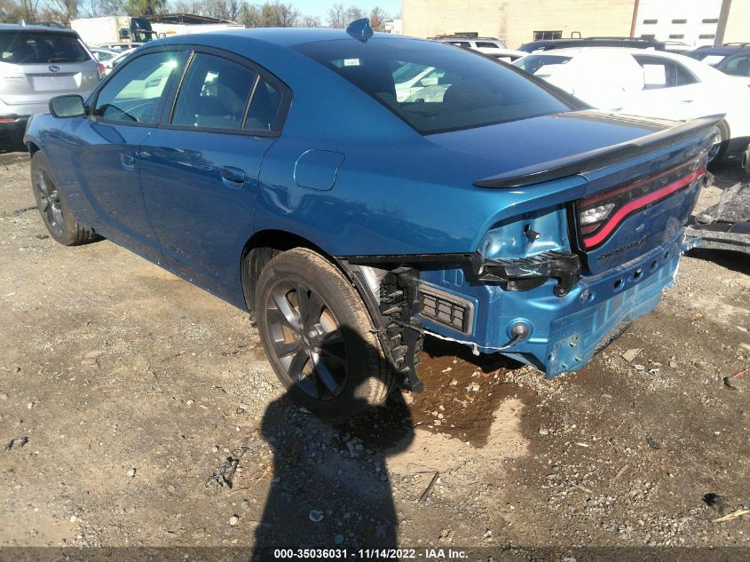 2021 DODGE CHARGER SXT VIN: 2C3CDXJG4MH609197