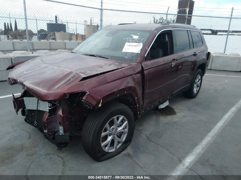 2022 JEEP GRAND CHEROKEE L LIMITED VIN: 1C4RJKBG5N8559210