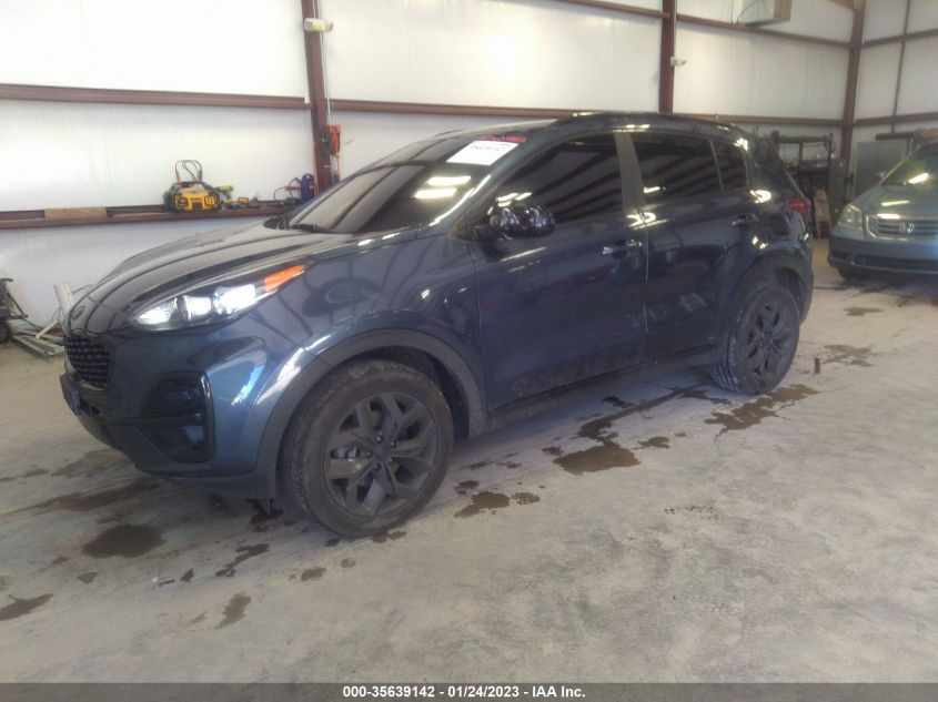 2022 KIA SPORTAGE NIGHTFALL VIN: KNDP6CAC6N7011557