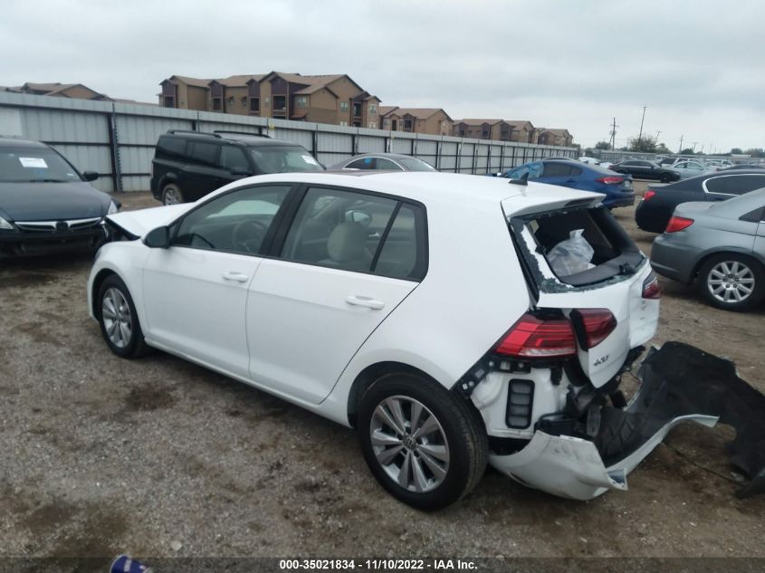 2021 VOLKSWAGEN GOLF TSI VIN: 3VWW57AU8MM006618