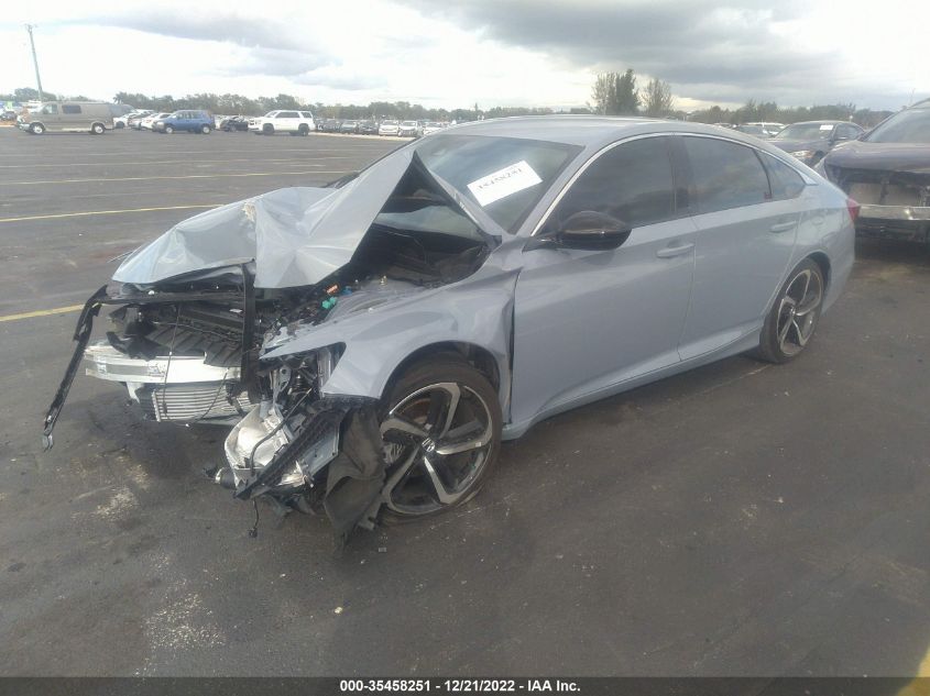 2022 HONDA ACCORD SEDAN SPORT VIN: 1HGCV1F39NA032504