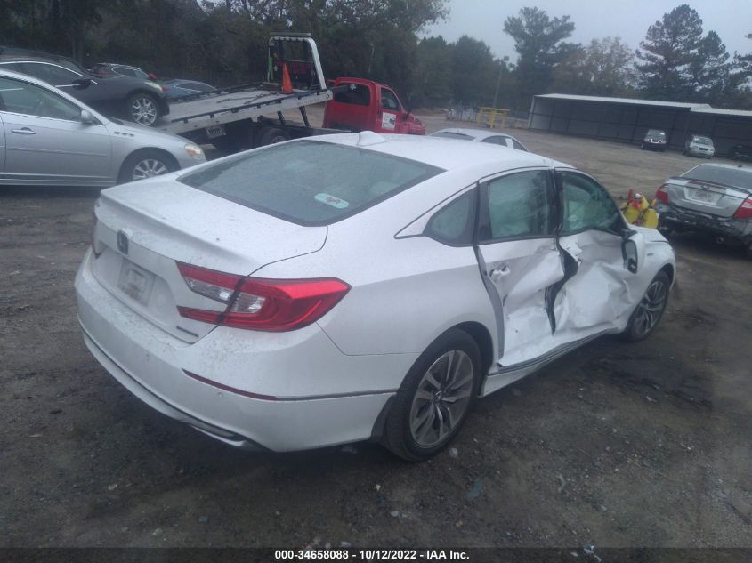 2022 HONDA ACCORD HYBRID EX-L VIN: 1HGCV3F54NA005871