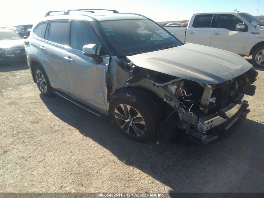 2022 TOYOTA HIGHLANDER HYBRID VIN: 5TDHBRCH2NS561534