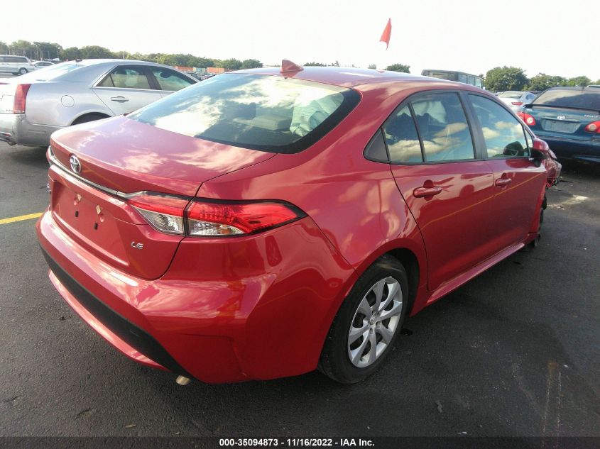 2021 TOYOTA COROLLA LE VIN: JTDEPMAE3MJ141132
