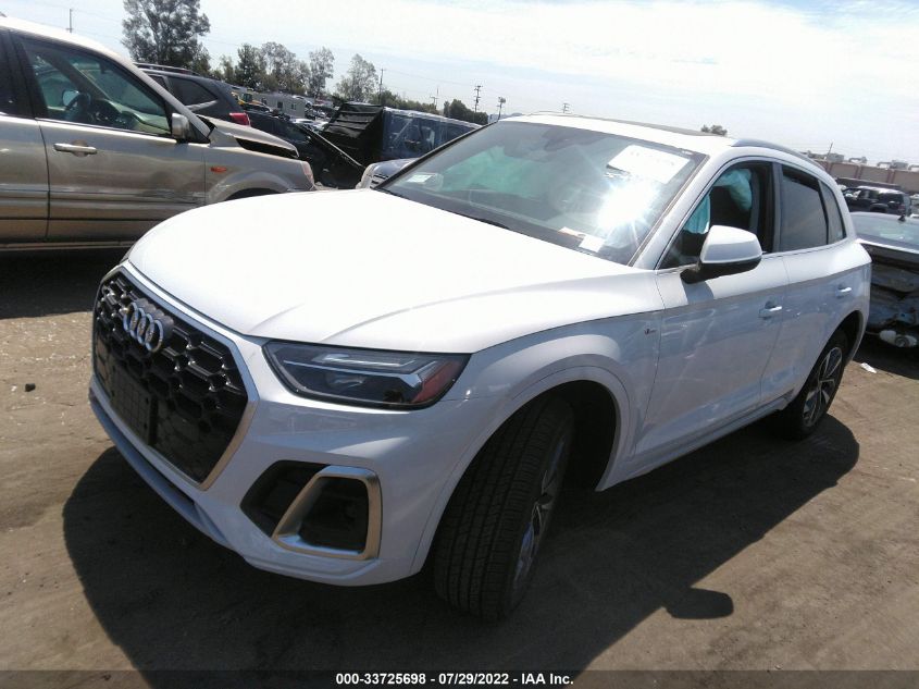 2022 AUDI Q5 S LINE PREMIUM VIN: WA1GAAFY8N2053596