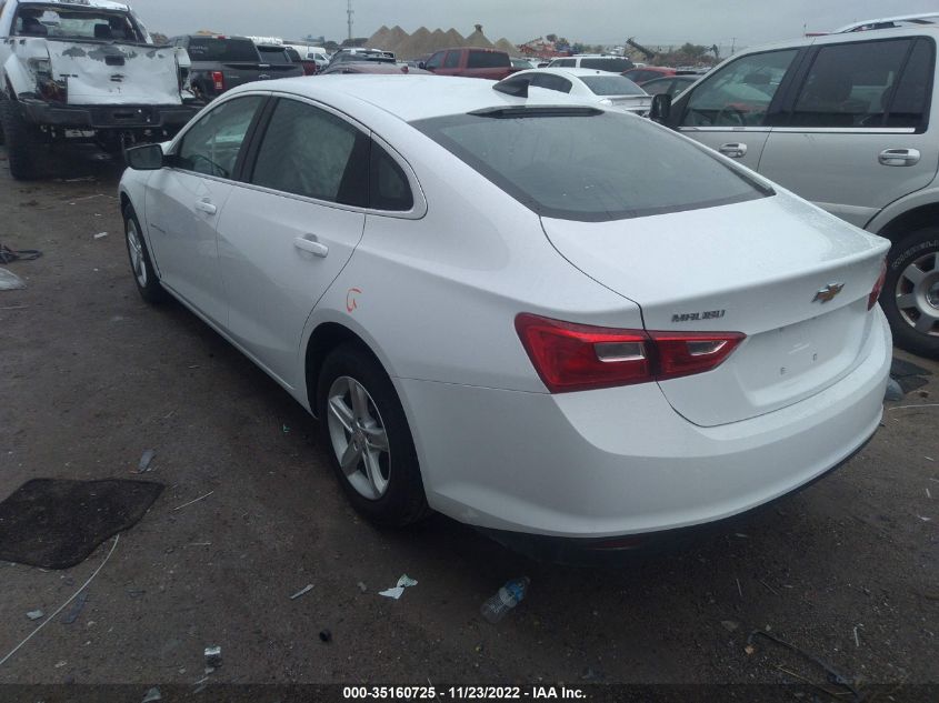2022 CHEVROLET MALIBU LS VIN: 1G1ZB5ST9NF201138