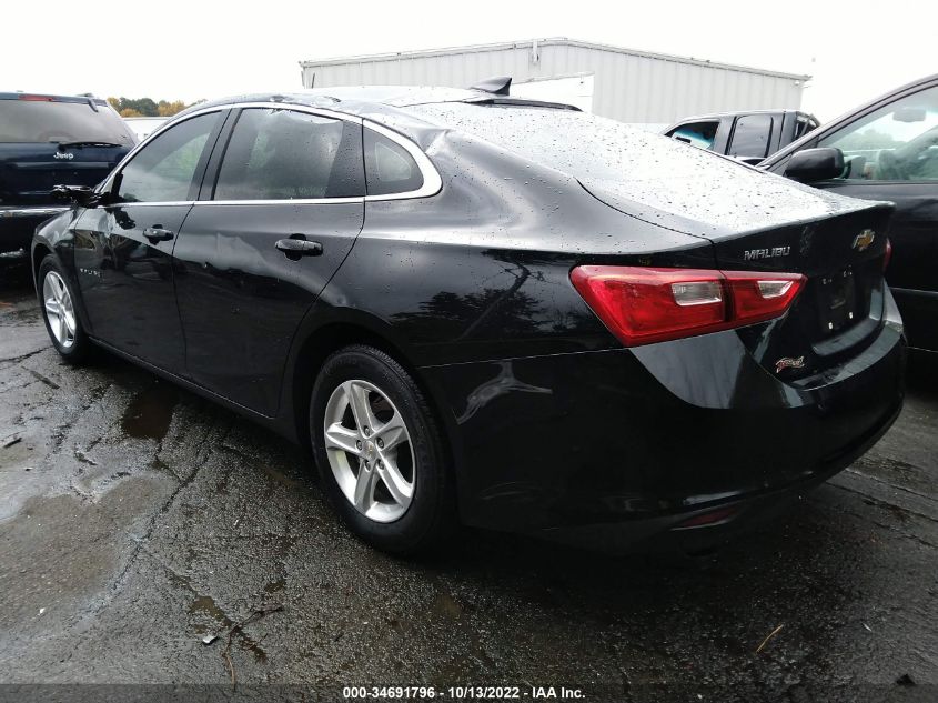 2021 CHEVROLET MALIBU LS VIN: 1G1ZB5ST7MF014396
