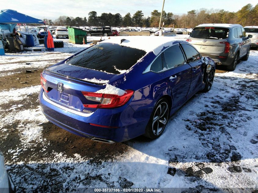 2022 HONDA ACCORD SEDAN SPORT SE VIN: 1HGCV1F44NA056721