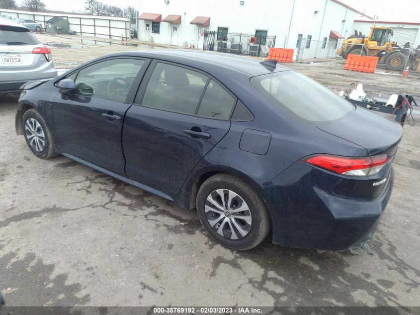 2022 TOYOTA COROLLA HYBRID LE VIN: JTDEAMDE4NJ062115