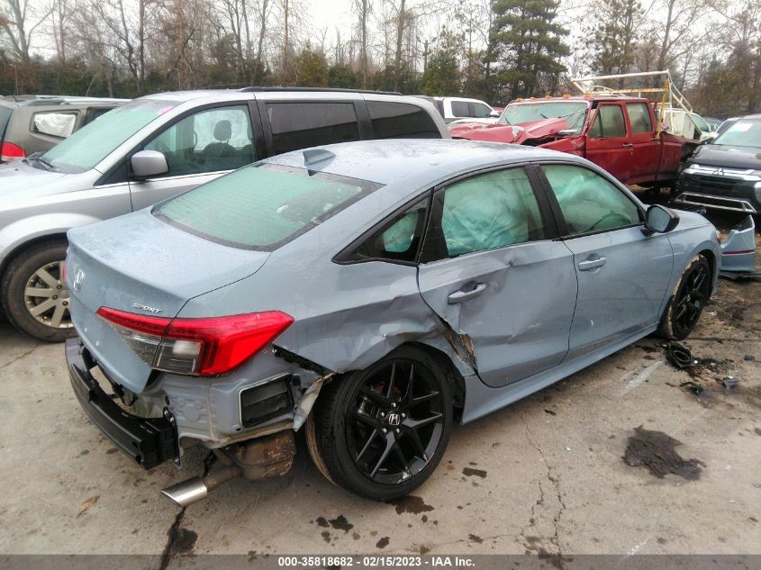 2022 HONDA CIVIC SEDAN SPORT VIN: 2HGFE2F57NH604949