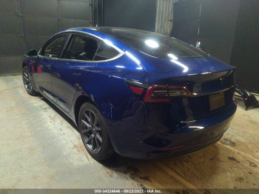 2020 TESLA MODEL 3 STANDARD RANGE VIN: 5YJ3E1EA1LF476236