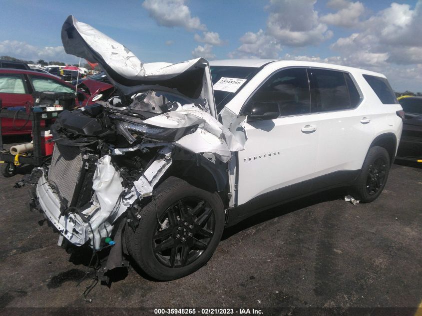 2022 CHEVROLET TRAVERSE LS VIN: 1GNERFKW7NJ172941
