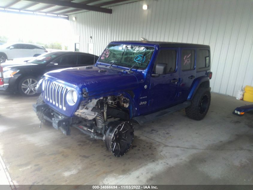 2020 JEEP WRANGLER UNLIMITED SAHARA VIN: 1C4HJXEN0LW114806