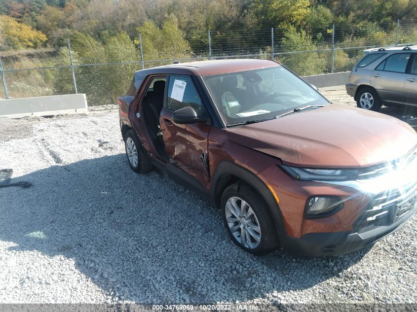 2021 CHEVROLET TRAILBLAZER LS VIN: KL79MMS28MB068264