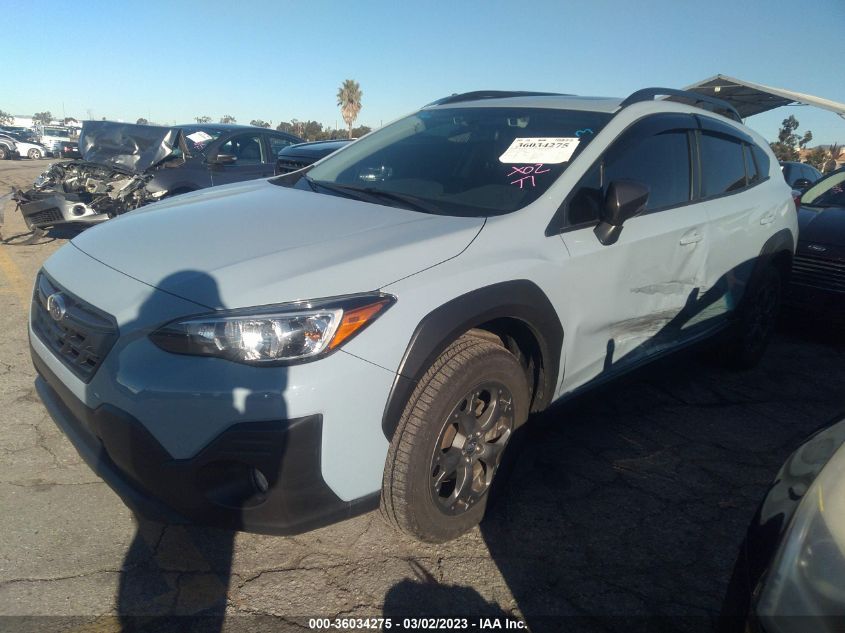 2022 SUBARU CROSSTREK SPORT VIN: JF2GTHSC1NH236940