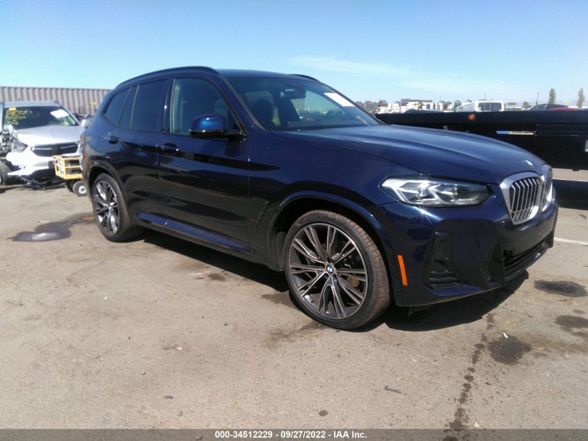 2022 BMW X3 SDRIVE30I VIN: 5UX43DP05N9M20912