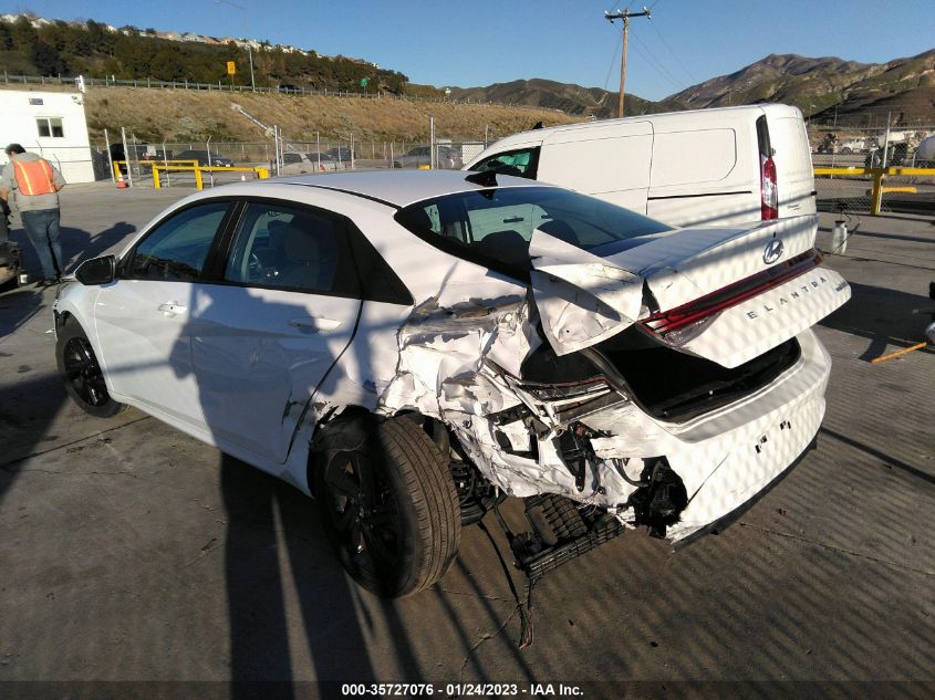 2021 HYUNDAI ELANTRA HYBRID BLUE VIN: KMHLM4AJXMU010528
