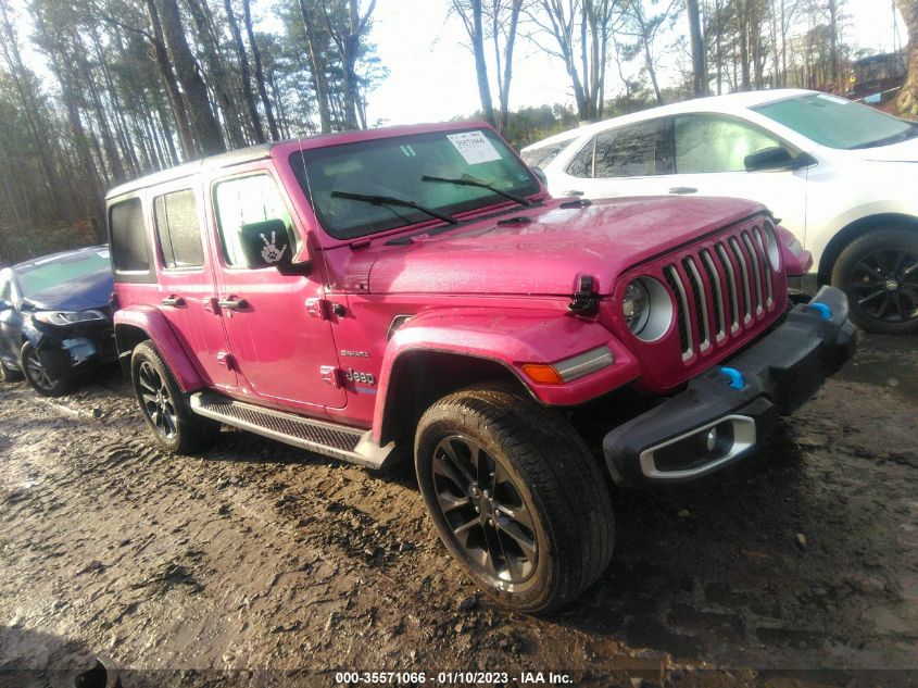 2022 JEEP WRANGLER 4XE UNLIMITED SAHARA VIN: 1C4JJXP66NW114609