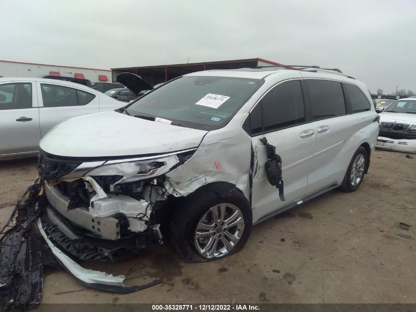 2022 TOYOTA SIENNA PLATINUM VIN: 5TDESKFCXNS055184