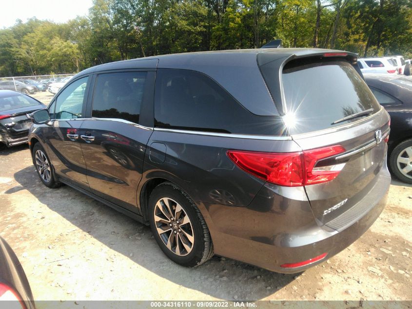 2022 HONDA ODYSSEY EX-L VIN: 5FNRL6H63NB503248