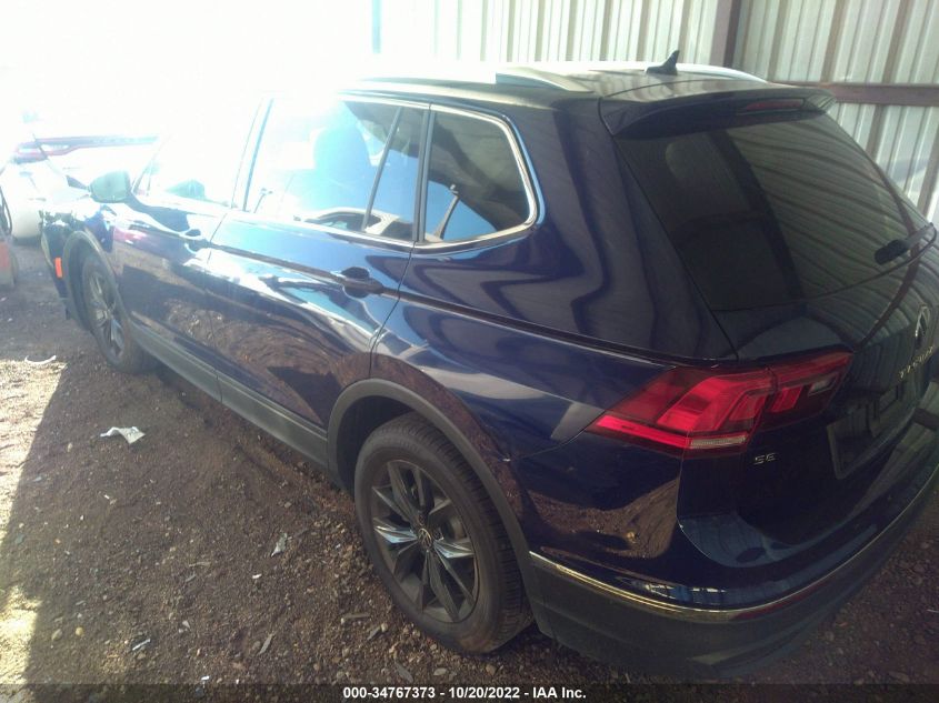 2022 VOLKSWAGEN TIGUAN SE VIN: 3VV3B7AXXNM071935