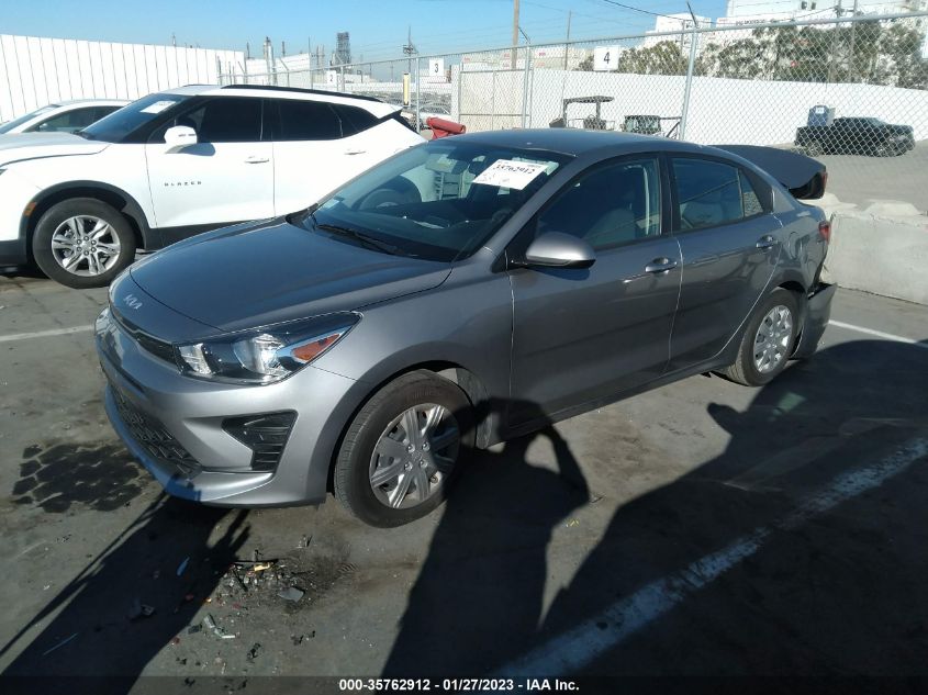 2022 KIA RIO S VIN: 3KPA24AD9NE435329
