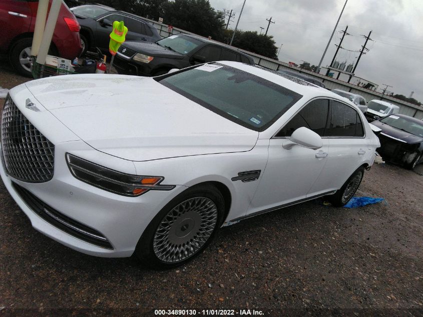 2021 GENESIS G90 5.0L ULTIMATE VIN: KMTF54PH2MU087396